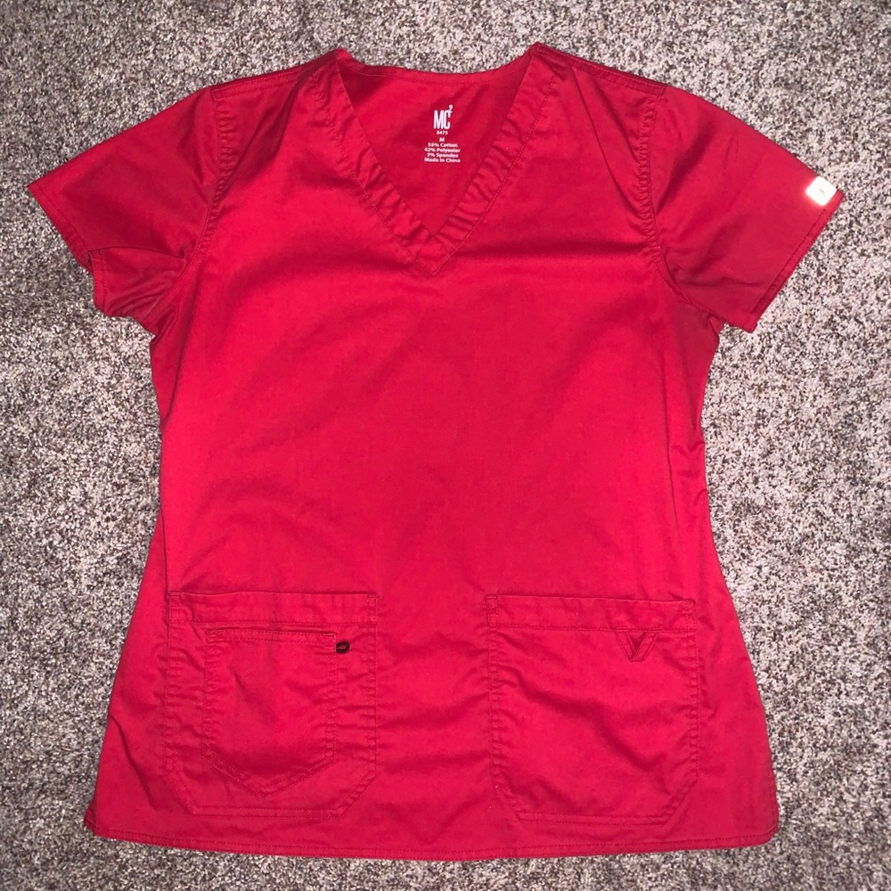 Scrub top and bottom